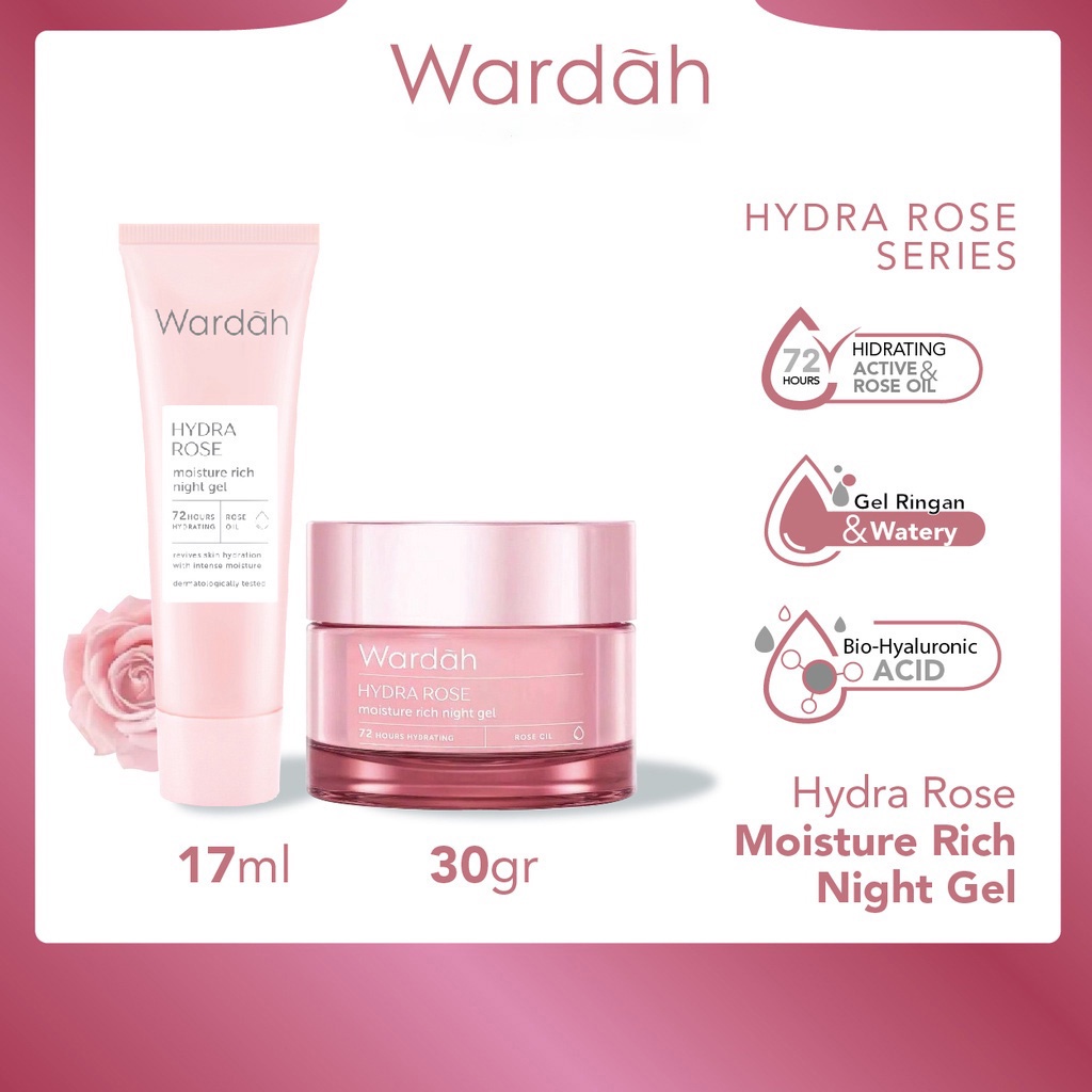 WARDAH Hydra Rose Moisture Rich NIGHT Gel