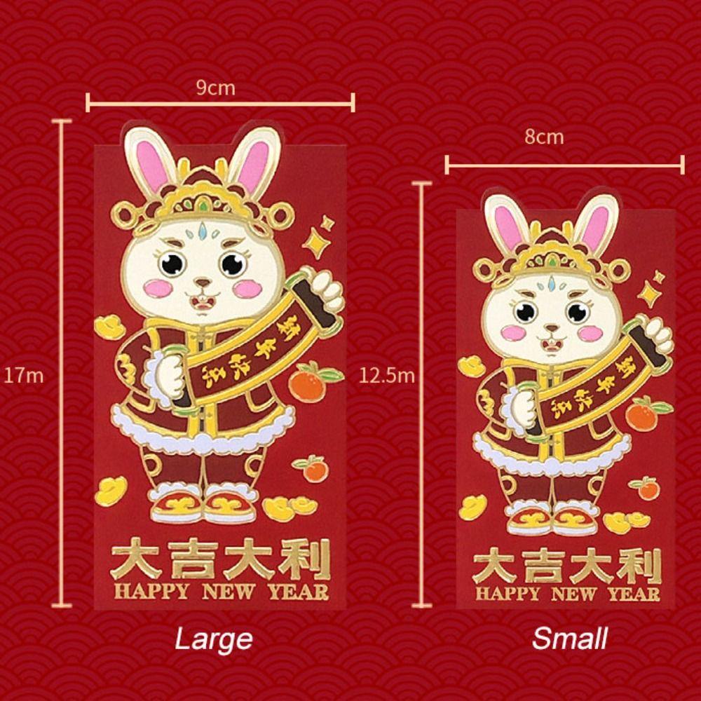 Top 24pcs Kelinci Amplop Merah CNY Spring Festival Ulang Tahun Hajatan Imlek