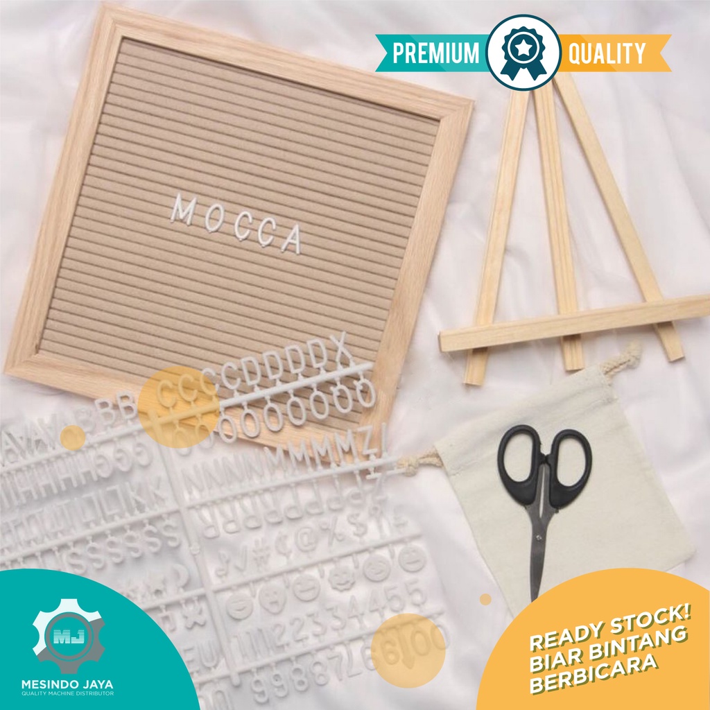 Papan Huruf Cafe, Papan Nama Bayi LENGKAP! 1 SET Felt Letter Board changable felt letter board DIY