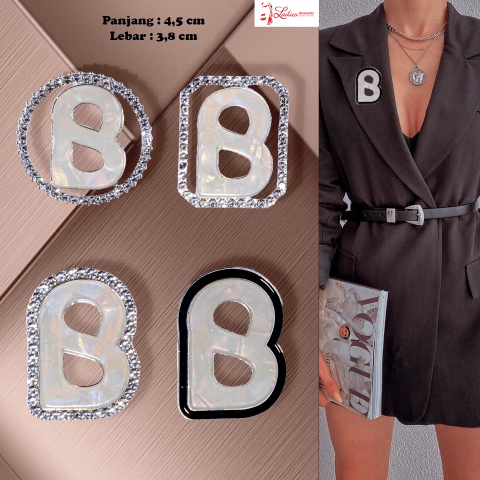 Bros Button Motif Kulit Kerang / Hijab / kebaya / Gamis / Blazer ( BA-322 )