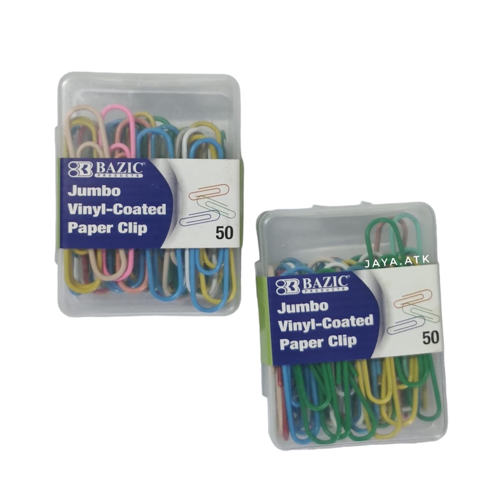 

PAPER CLIP KLIP KERTAS JUMBO NO.5 WARNA 50 MM ISI 50 + WADAH BAZIC 205 PAPERKLIP DOKUMEN