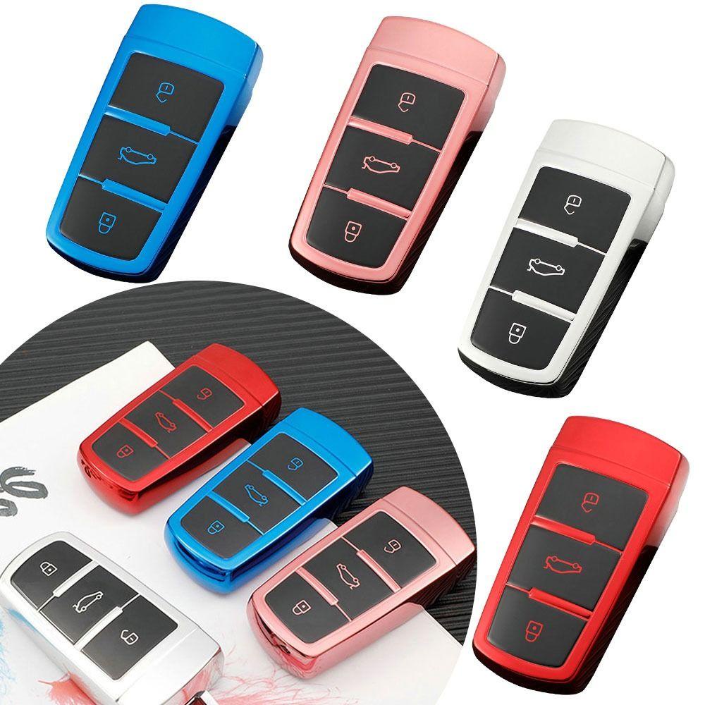 Top Remote Key Case Soft TPU Pelindung Aksesoris Mobil Key Fob Cover