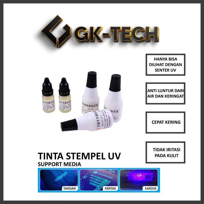 

Hadir Tinta Stempel Flash Uv / Ultra Violet Cepat Kering Hot Sale