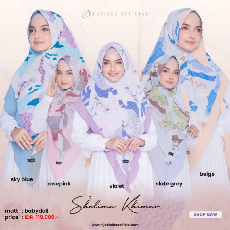 TERLARIS✅ SHELIMA KHIMAR BY LATISZA || KHIMAR DEWASA ✅ KHIMAR PREMIUM