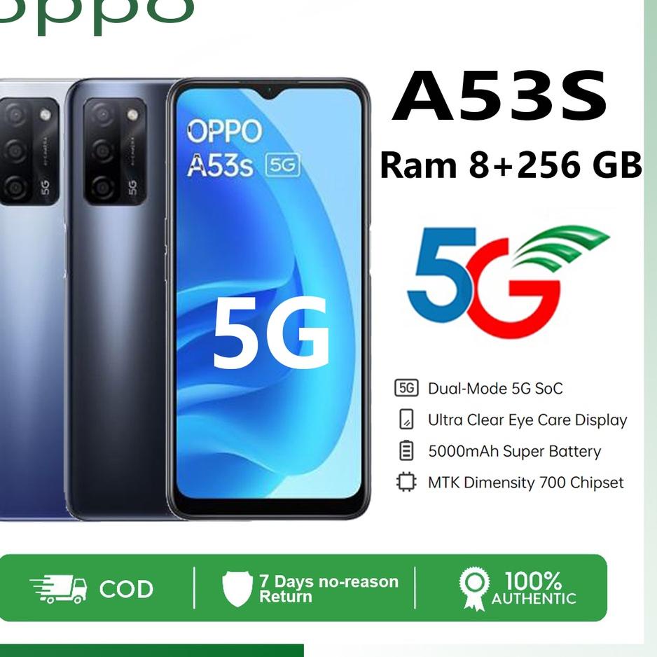 codeq7Q1c--NFC + 5g hp oppo A53s A53 s ram 8 256gb 6.52inch 5000mah 5g handphone