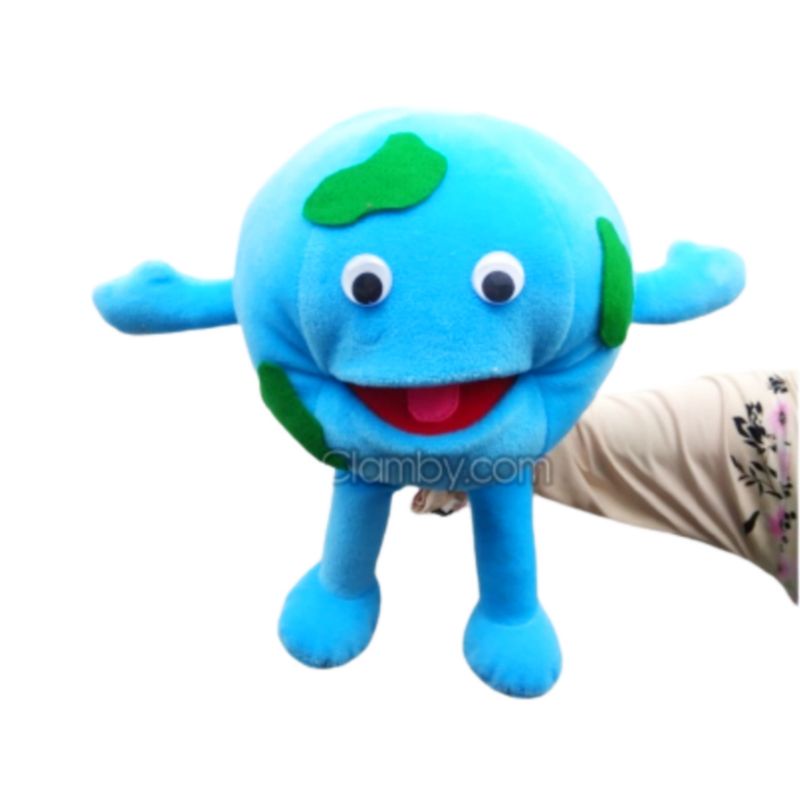 Boneka Tangan Muppet Bumi Globe Puppet Planet Dunia Boneka Dongeng Mainan Edukasi