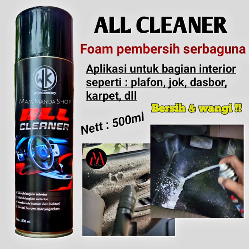 All Cleaner Mobil / Foam pembersih serbaguna / Pembersih Interior &amp; Exterior / Pembersih mesin Ban Jok kulit Plafon bludru / Pembersih Mobil