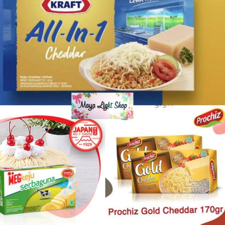 

TRC4a4Zo--Keju meg kraft prochiz gold 165gr halal cheese cheddar japan debm keto keju parut murah keju blok