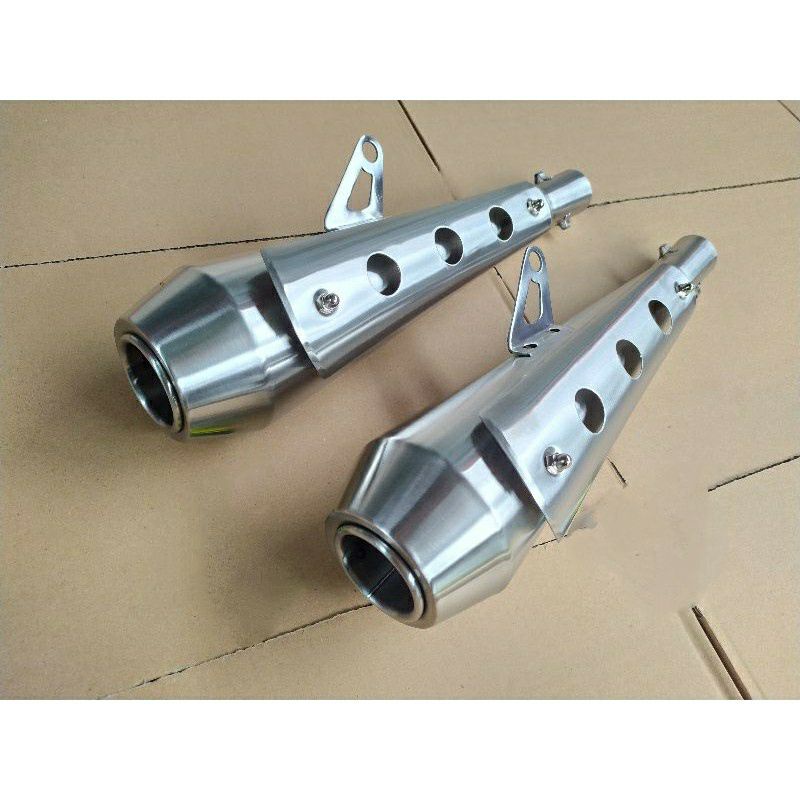 silincer knalpot Japstyle cover pnp w175  leher ori atau Sclamber cb gl tiger modif Japstyle