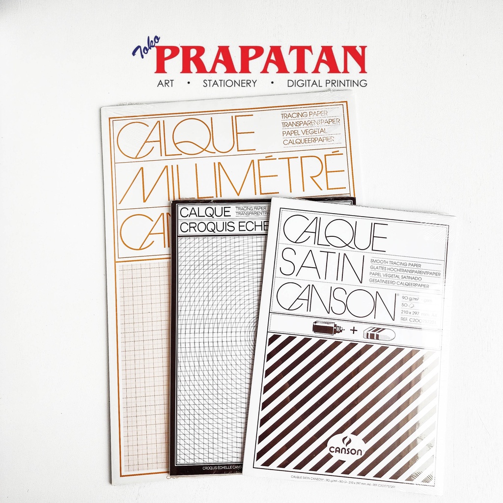 

Canson Calque Tracing Paper Croquis Millimetre Satin | Buku Gambar