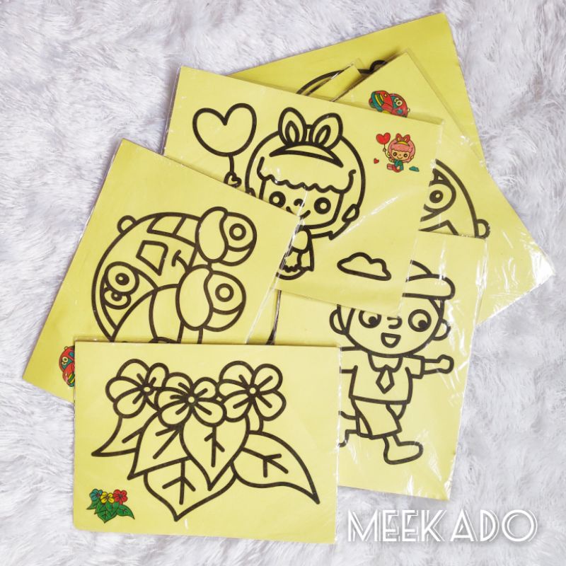 Mewarnai Pasir Mainan Warna dengan Pasir