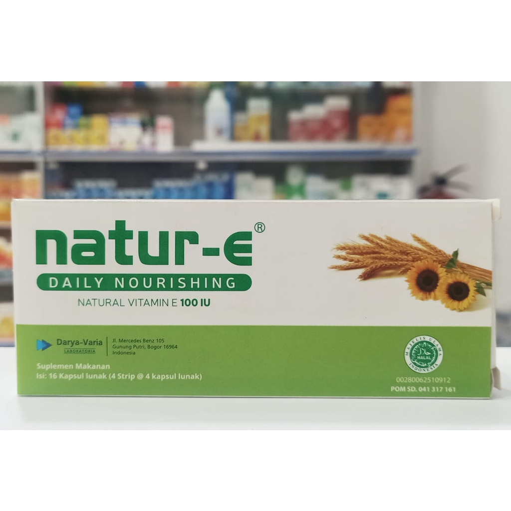 Natur E Daily Nourishing 100IU 𝟏𝟔 - 𝟏 𝐊𝐨𝐭𝐚𝐤 𝐢𝐬𝐢 𝟏𝟔 𝐊𝐚𝐩𝐬𝐮𝐥 𝐋𝐮𝐧𝐚𝐤 Perawatan Kulit