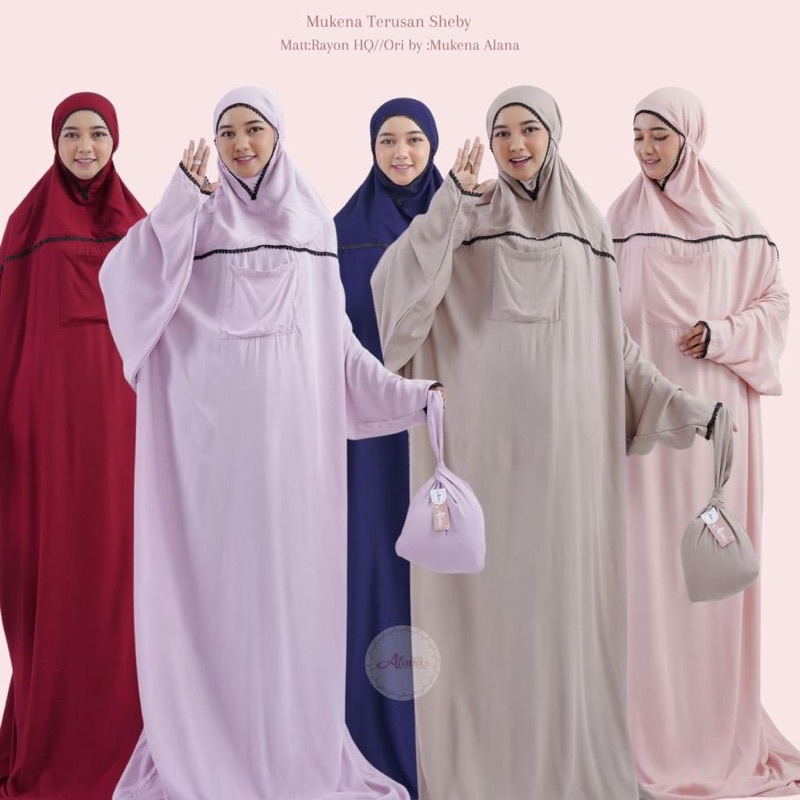 Mukena Terusan Sheby Ori by Alana