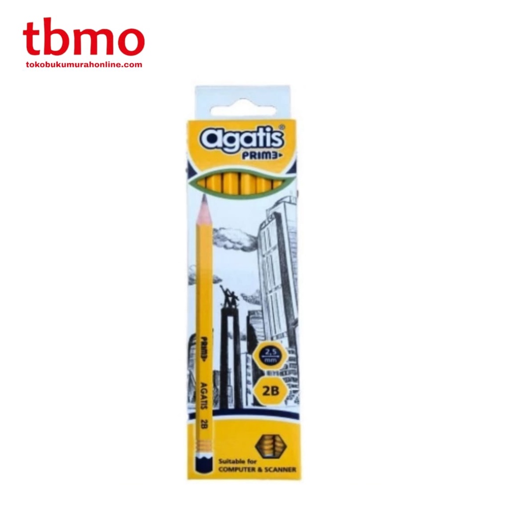 

TBMO PACK AGATIS PRIME WOOD HEXAGONAL PENCIL / PENSIL 2B ISI 12
