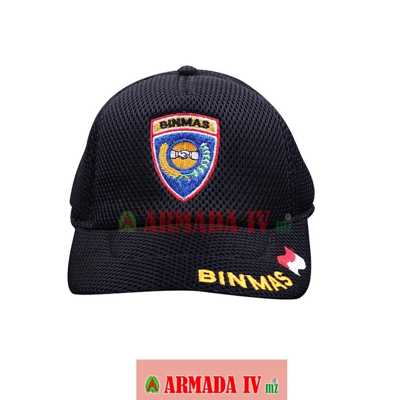 Topi Jala Logo Binmas MP Topi Lapangan Polisi