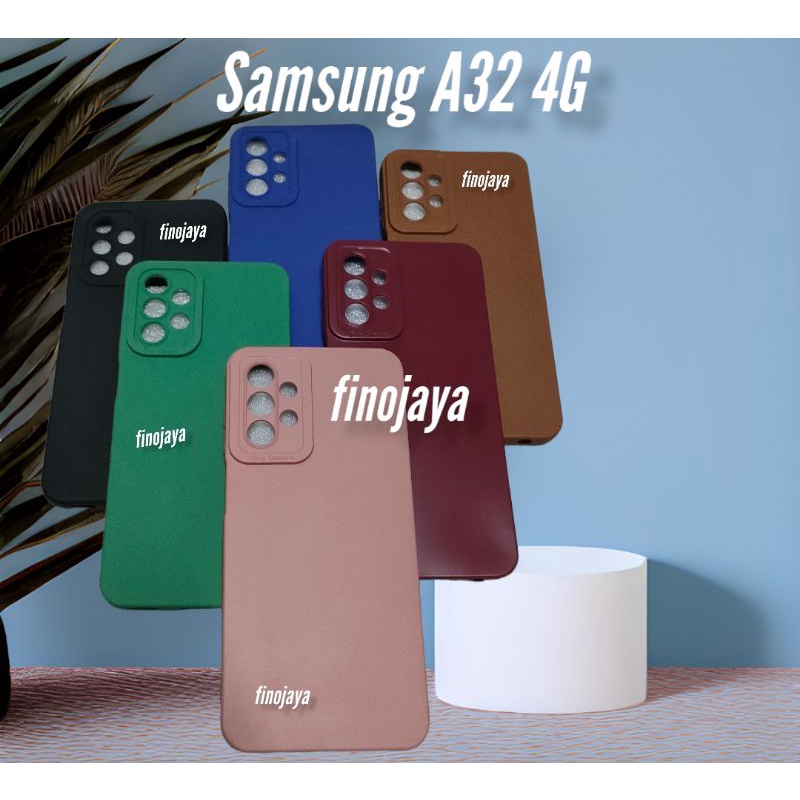 Case Macaron Samsung A32 4G Silikon Casing Selicon Pelindung Pro Camera