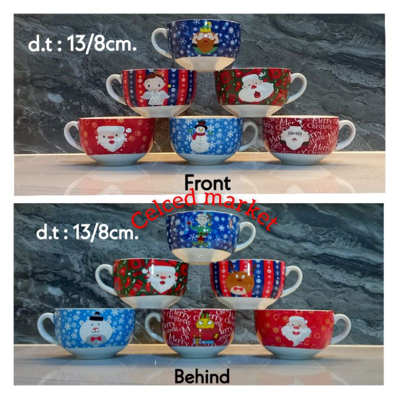

[FREE KARTU UCAPAN] MUG GELAS MANGKOK NATAL CHRISTMAS / CANGKIR BOWL TEASET NATAL SANTA TAHUN BARU /TUKAR KADO HAMPERS PARCEL