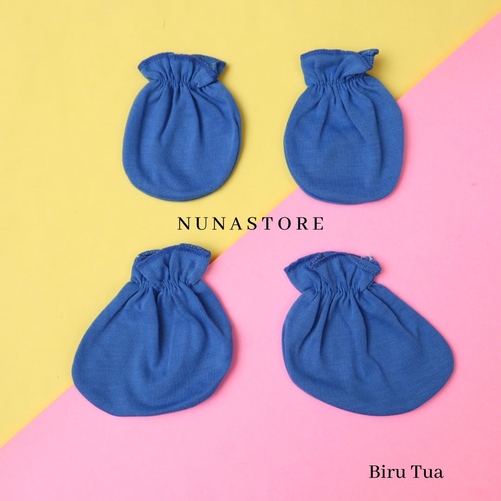 Nuna Store Sarung Tangan Bayi Sarung Kaki Bayi Sarung Tangan Kaki Bayi Newborn Sarung Tangan Polos Pastel Set Pasang