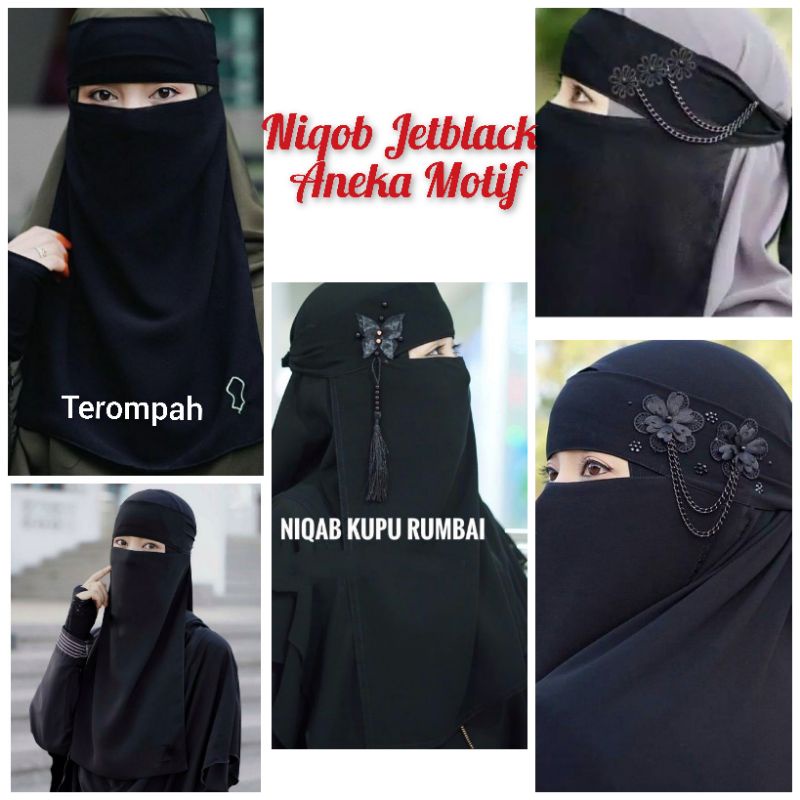 Aneka Niqob /Cadar Bandana Motif Bunga, Rantai & Bandul  Khas Temboro Part 1