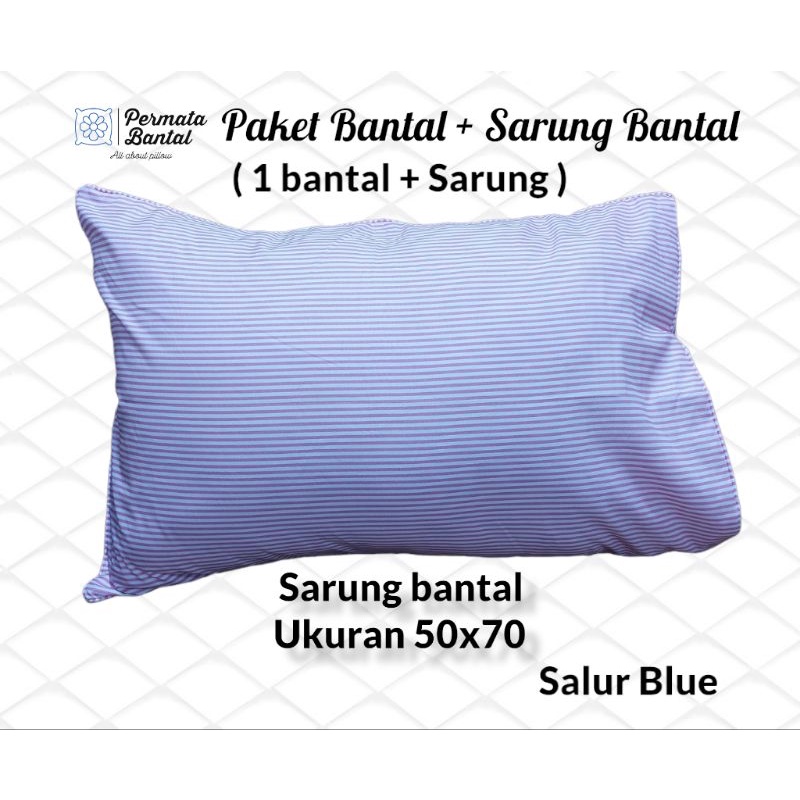 [PROMO] Paket Bantal + Sarung ukuran 50x70 Sarung Microtex Halus dan lembut