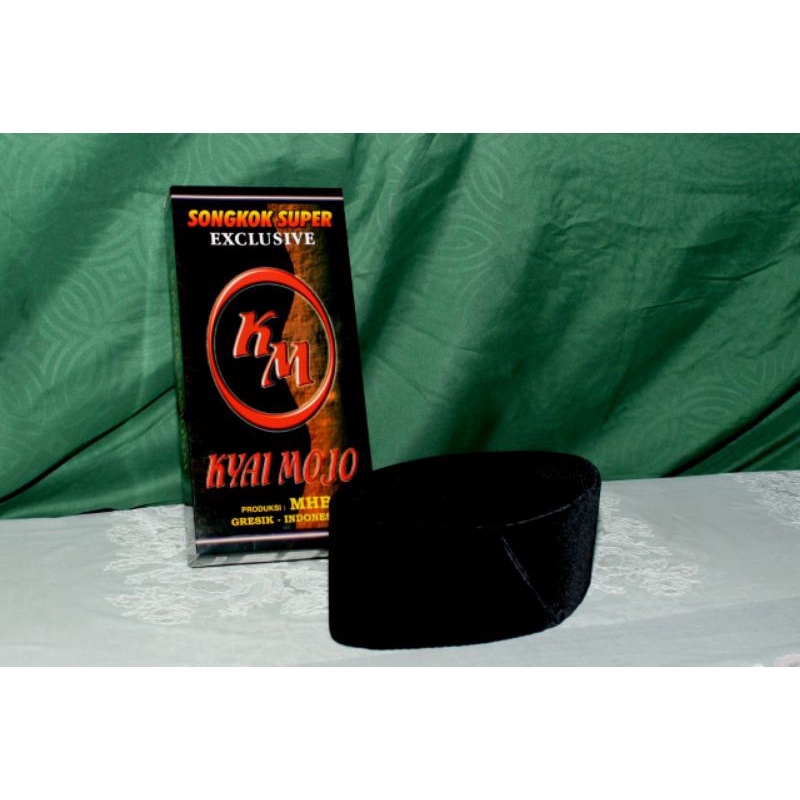 PECI SONGKOK HITAM POLOS AC KYAI MOJO GRESIK