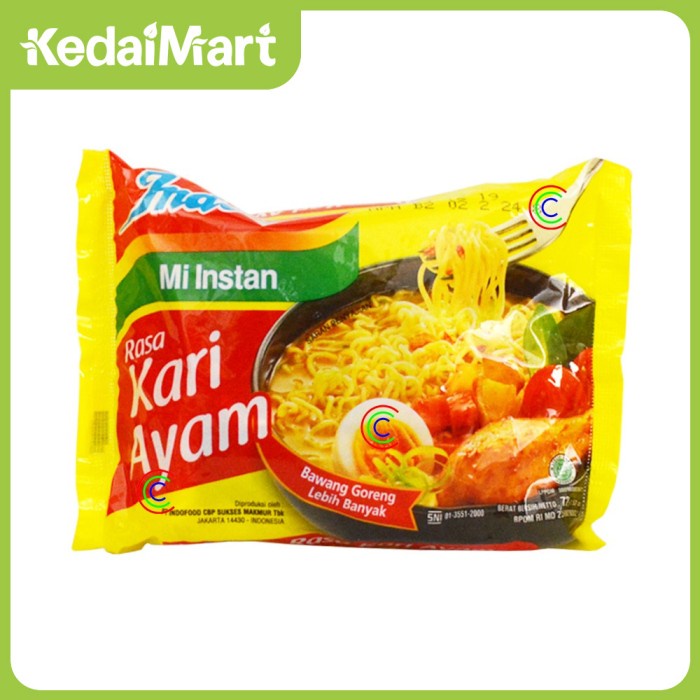 

PROMO Indomie Mie Instant Rasa Kari Ayam Pcs