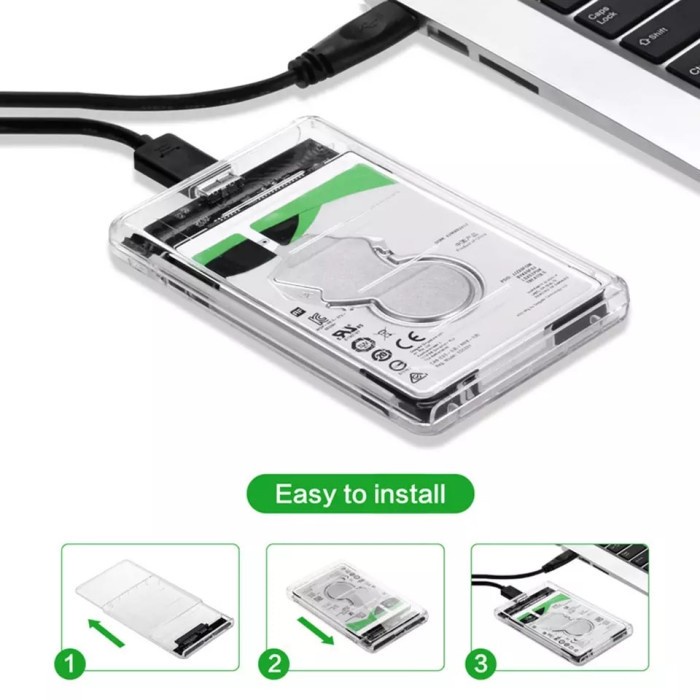 Case Casing HDD SSD 2.5 Inch SATA USB 3.0 Hard Drive Enclosure