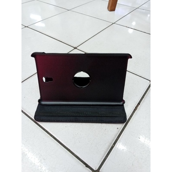 BOOK COVER ROTARY PUTAR SAMSUNG TAB S T700 T705 , TEMPERD GLASS KACA