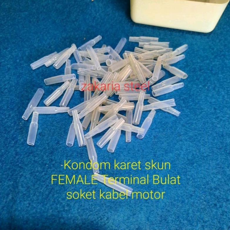 Kondom karet skun FEMALE Terminal Bulat soket kabel motor