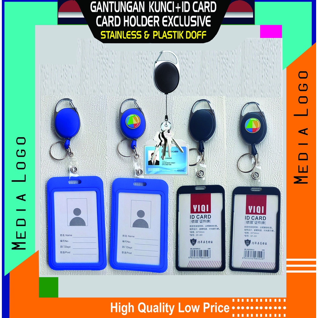 

Yoyo Gantungan Kunci + Id Card Holder Tali Tarik Retraktable(Paket Exclusive Berkualitas)