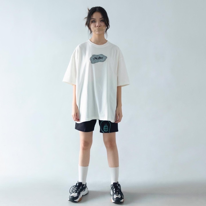 FAITH FADE DYSTOPIA - I’m Okay Oversized Tee (Broken White)