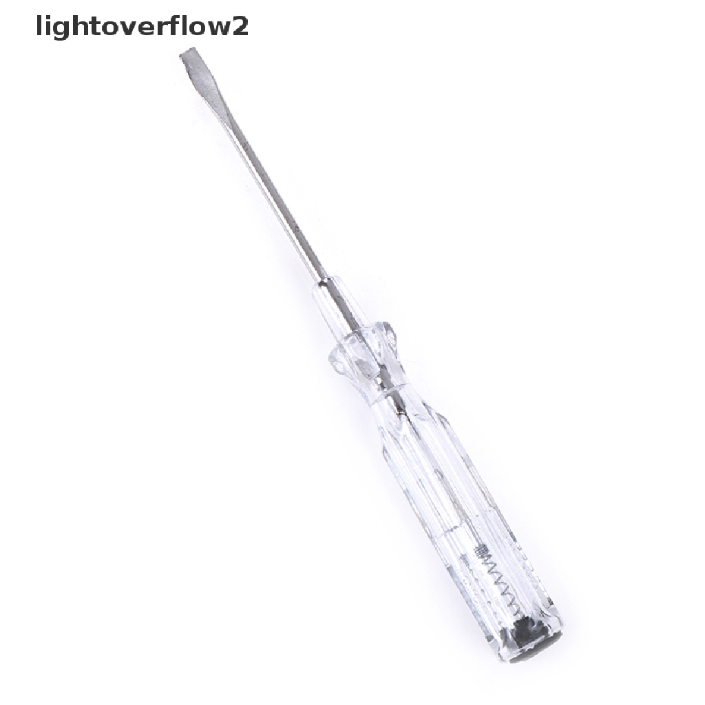 (lightoverflow2) 2pcs / Set Obeng Tes Pen Uji / Uji / Deteksi Power Listrik (ID)