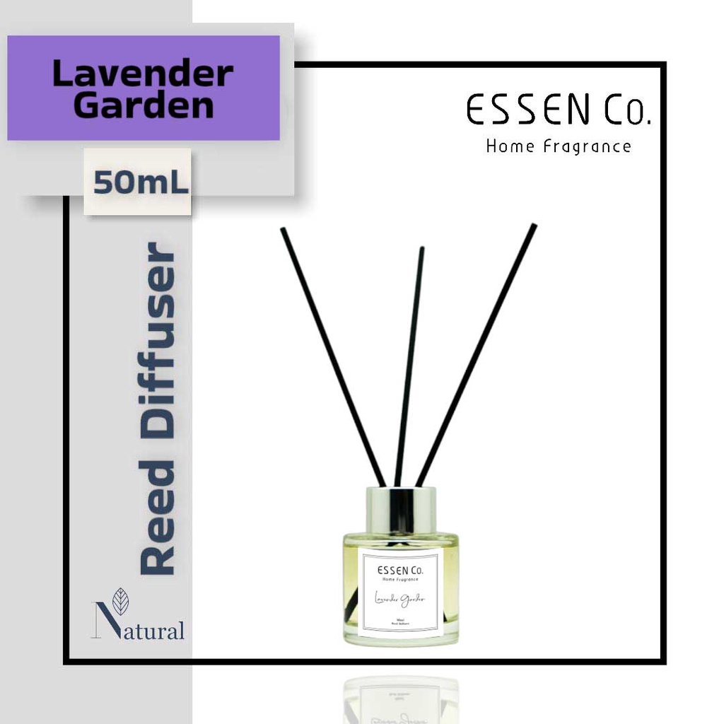 Reed Diffuser Essen Co Lavender Garden Aromaterapi Pengharum Ruangan Aromatherapy