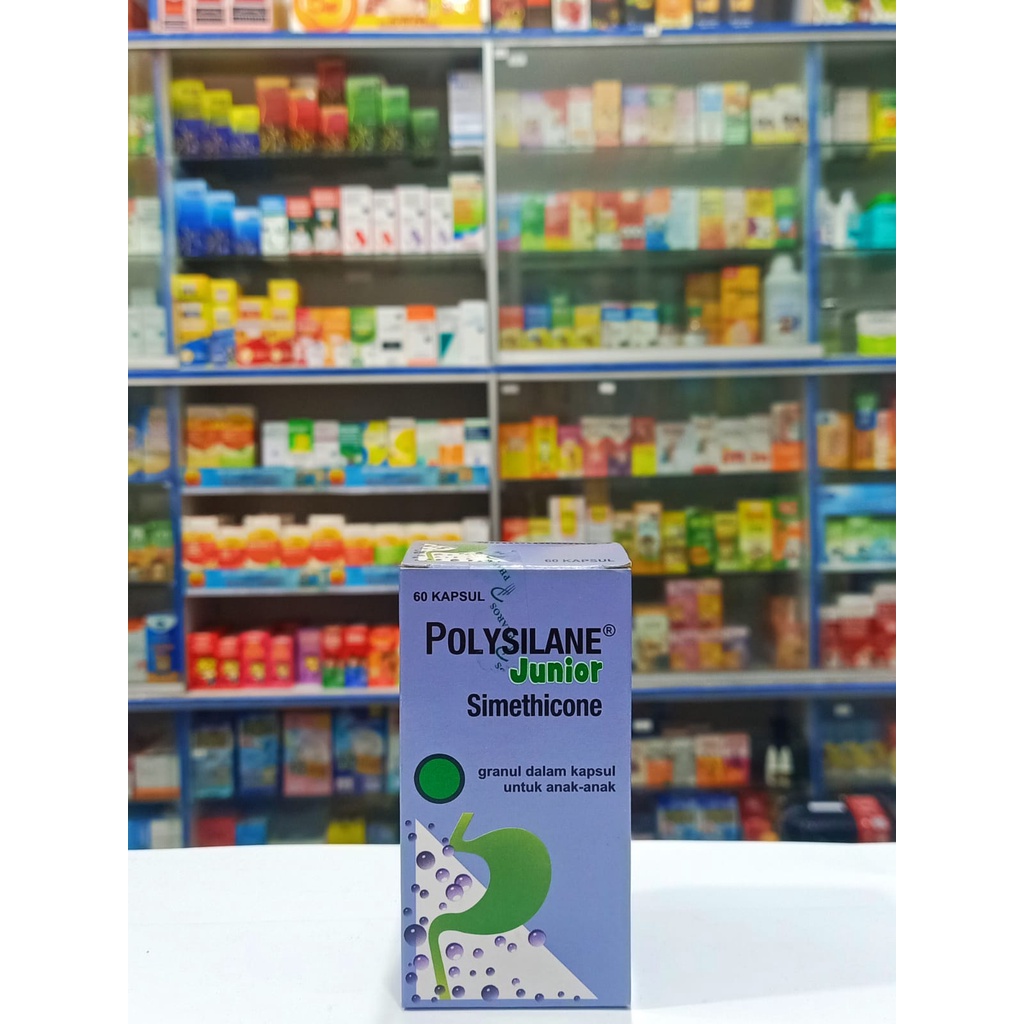 Polysilane Granule Junior 60 Kapsul Polysilane Junior Maag Kembung Lambung