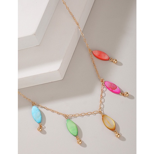 LRC Kalung Fashion Color Colorful Tassel V35854