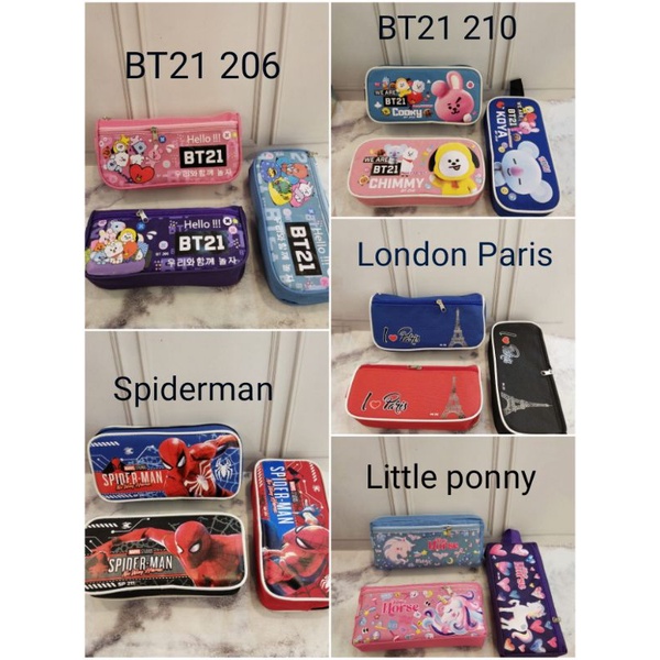 

Kotak Pensil Bahan Tempat Pensil Spiderman BTS London Paris