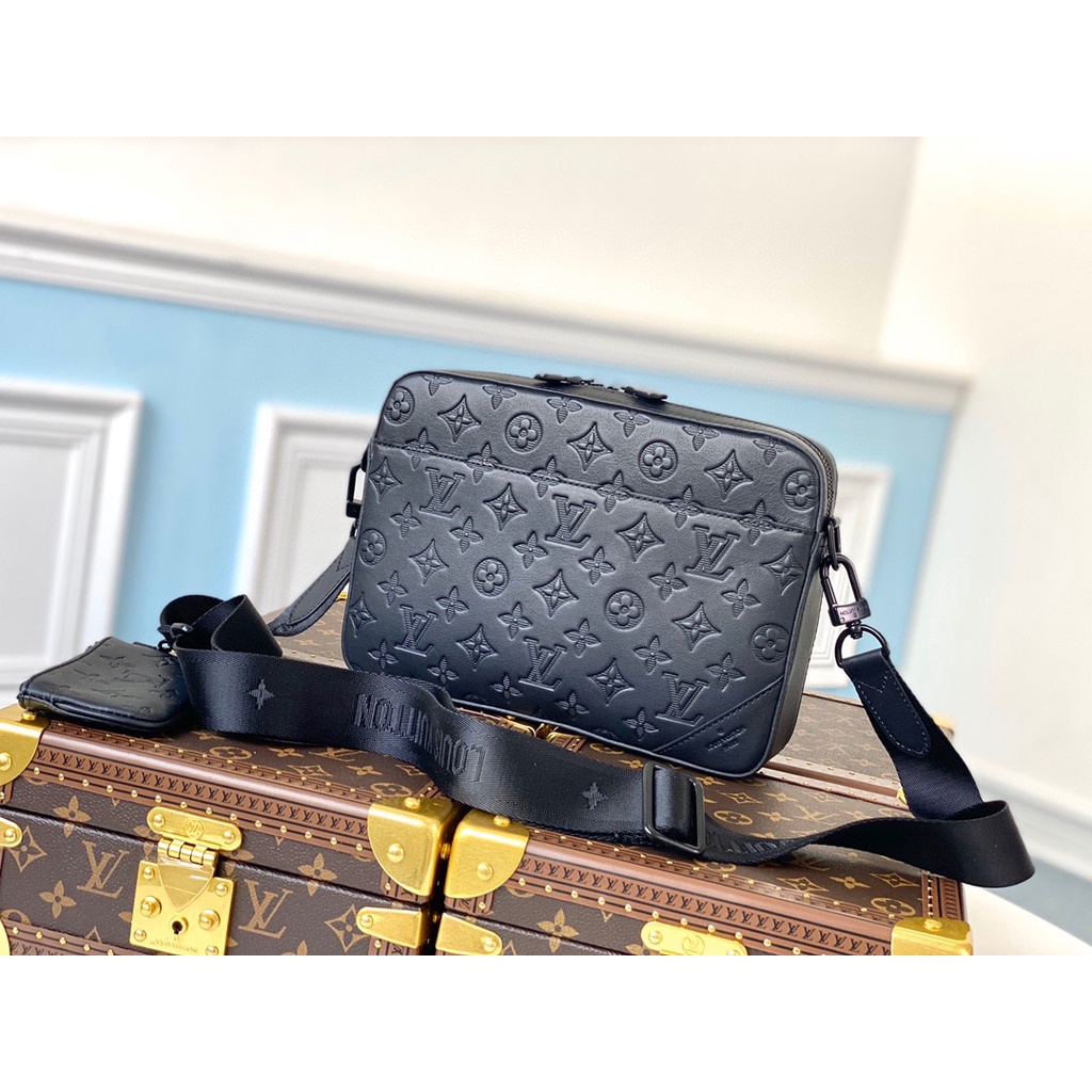 LV Top Original N69827 Embossed Postman Bag