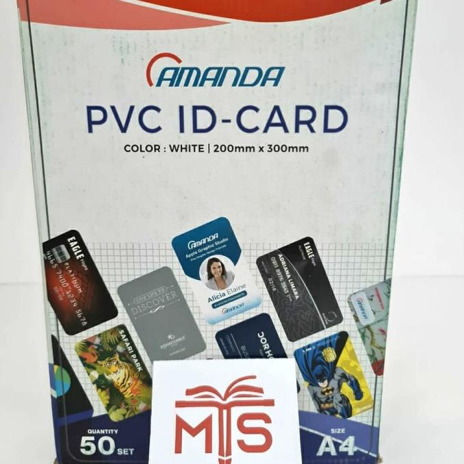 

SALE Kertas PVC Bahan ID CARD AMANDA / 50 Sheet