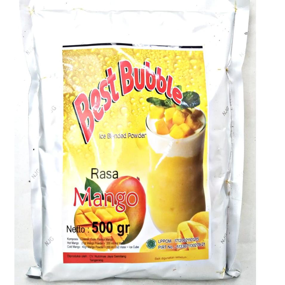 

[PROMO D0V67] Serbuk Minuman Best Bubble Kemasan 500gr Terbaru