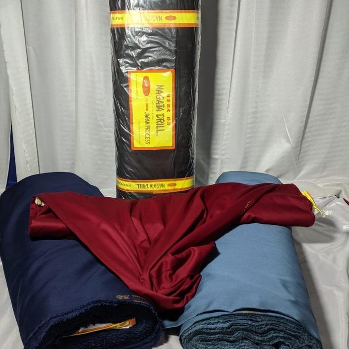 BRN.18Oc22ѕ • KAIN NAGATA DRILL, DRILL NAGATA, BAHAN SERAGAM DRILL