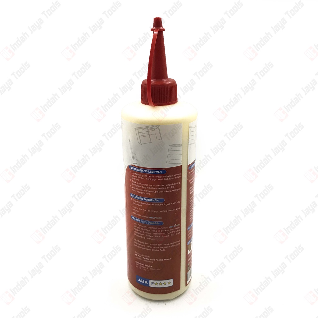 Lem Putih Kayu Presto DN 600 Gram - Lem Alifatik HPL Mebel