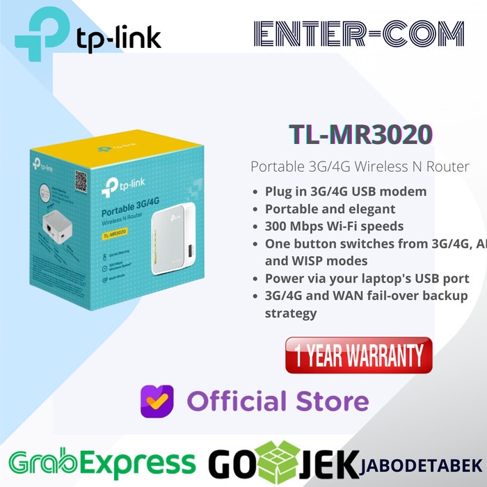 Menakjubkan Tp Link Tl Mr 3020 Ap Tp-Link Tplink Mr3020 Hemat