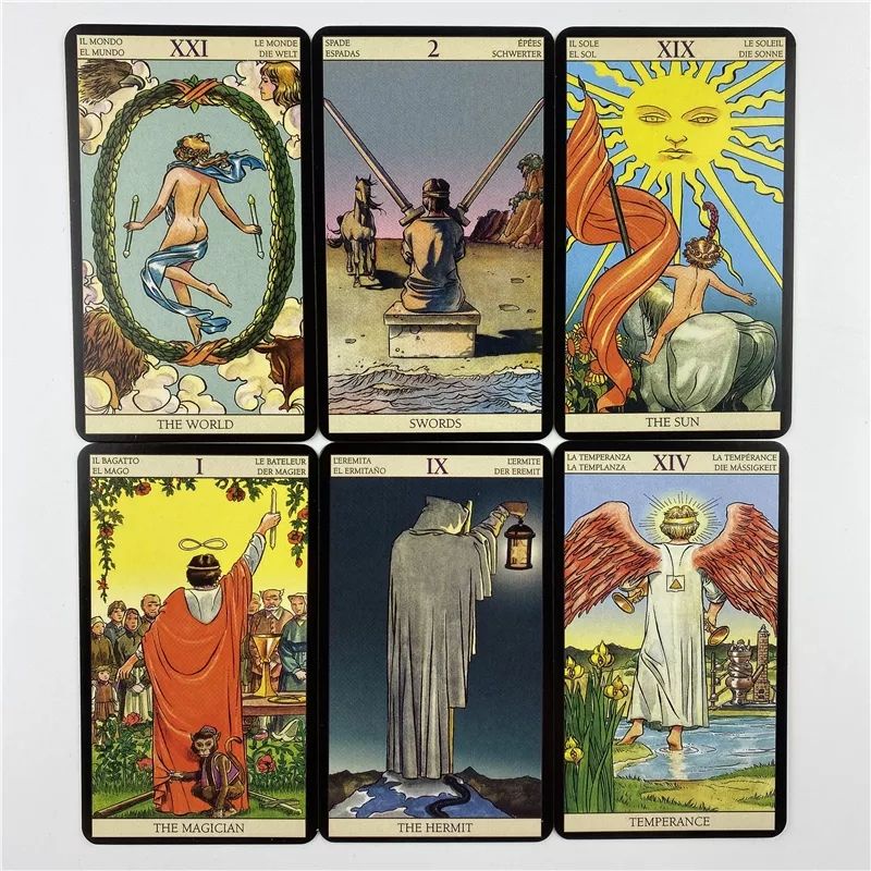 New Vision Tarot 9.8x5.7cm kemasan kaleng include guide paper