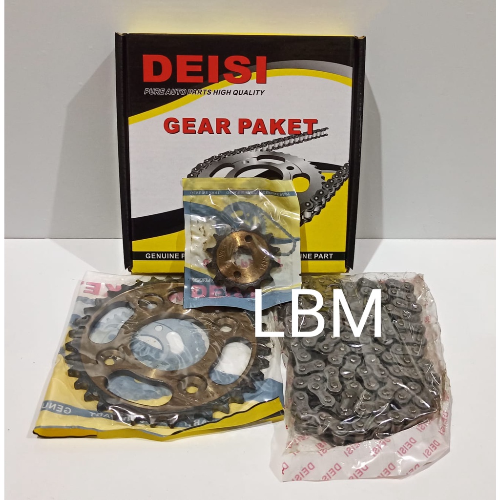 GEAR SET SUPRA FIT NEW GEAR PAKET REVO OLD REVO LAMA UKURAN 14T/36T 428H-106L