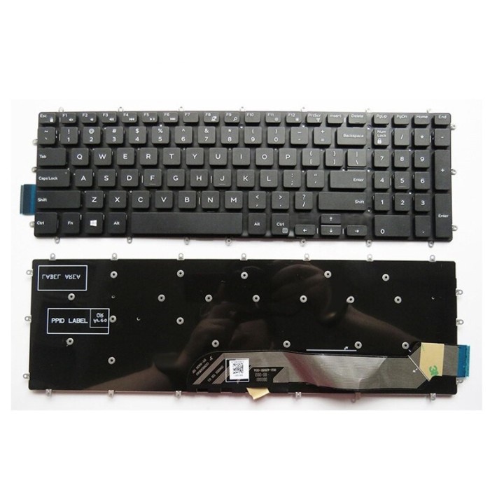 Keyboard Dell Inspiron 15 7559 7567 5567 5765 15-7000 No Backlight