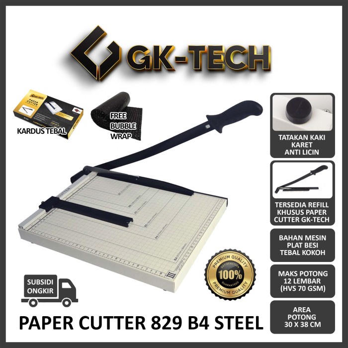 

Pemotong Paper Cutter F4 / B4 ( Alat Potong Kertas ) Pemotong Kertas