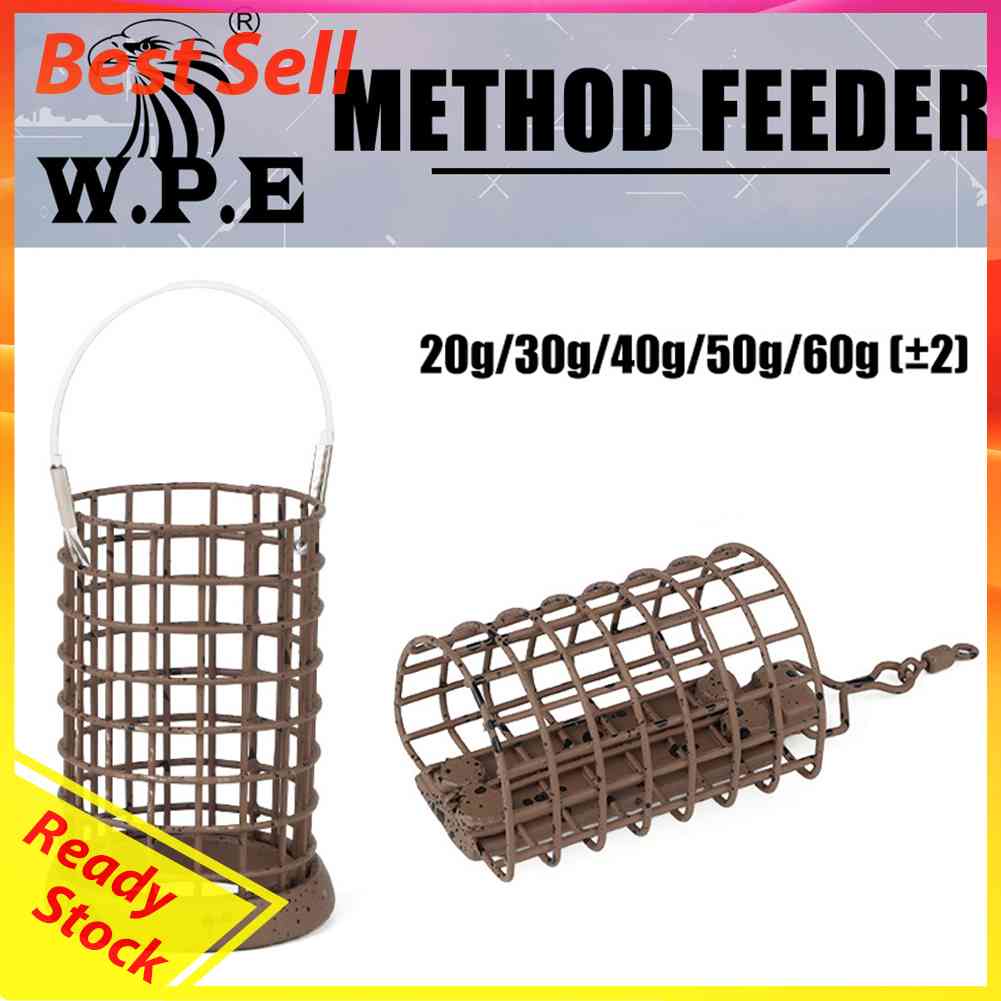Fishing Distance Bait Lure Cage Feeder for Carp Basket Round Square Tackle Tool
