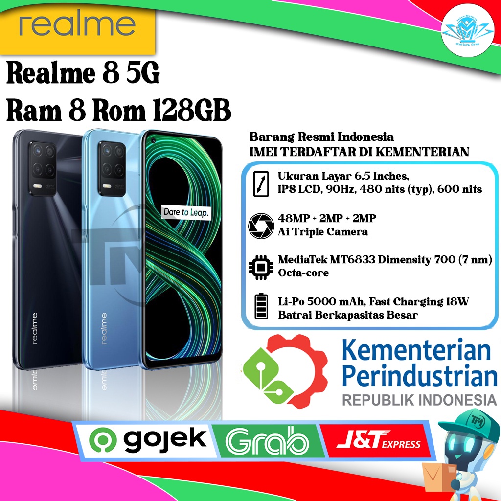 Realme 8 5G Ram 8 Rom 128GB