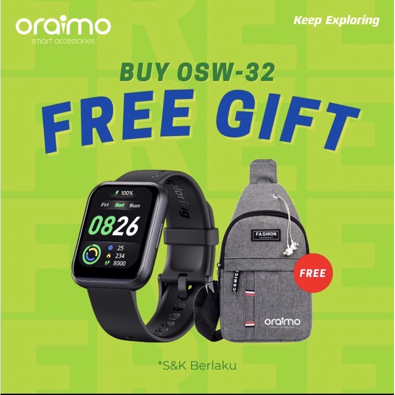 Oraimo Watch 2 Pro Smart Watch Jam Tangan Pintar Bigger Screen Smart Call