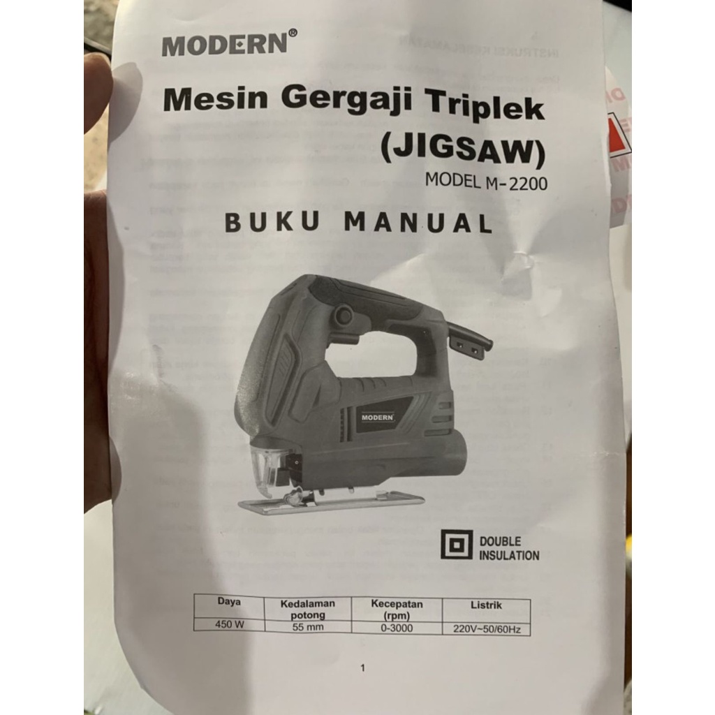 Mesin Gergaji Triplek Listrik Jigsaw MODERN M-2200 M 2200 M2200